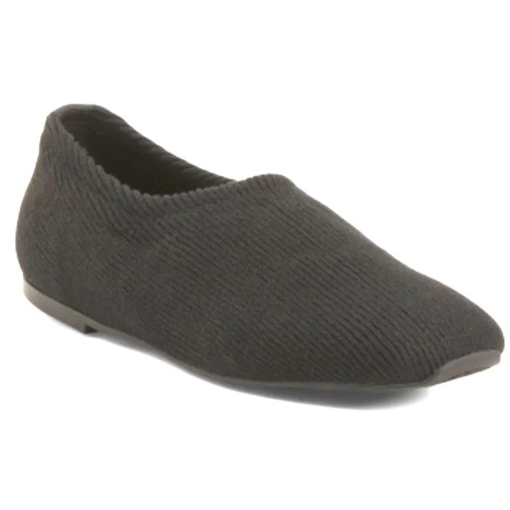 AEROSOLES Sz 8 Sweater Knit Flats Slip ons‎ Black